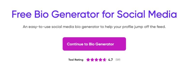 Picsart Bio Generator