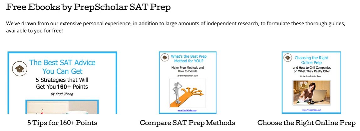 PrepScholar SAT Prep Resources