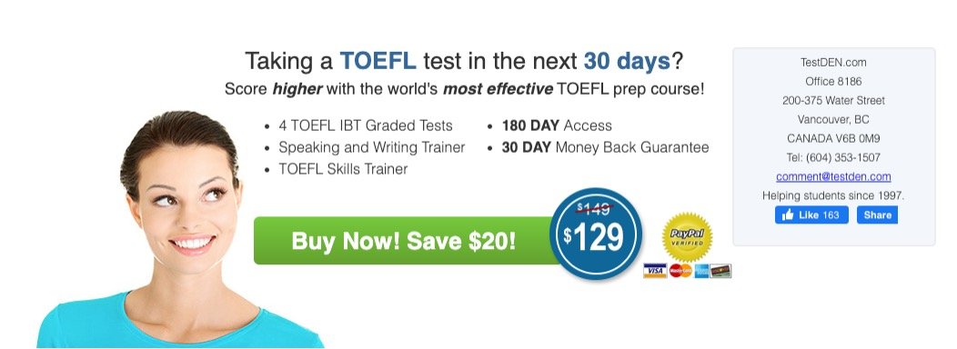 TestDen TOEFL Prep Courses